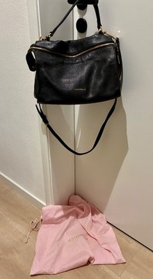 Coccinelle Handtasche aus Echtleder   Schwarz mit Gold-Hardware