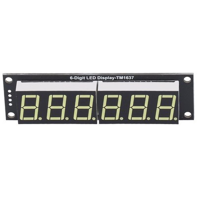 LED Display Digital Tube 6 Digit 7 Segment Decimal White Light Digital Display M