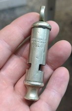 ANTIQUE HUDSON WW1 1916 TRENCH WHISTLE PATENT 572708 BIRMINGHAM SOMME MILITARY