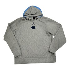 Nike Air Jordan Brand Men s S North Carolina Tar Heels UNC Gray Pullover Hoodie