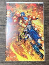 Peter Cullen Signed and Remarked with Prime Inscription Transformers4 BIG CLUTCH