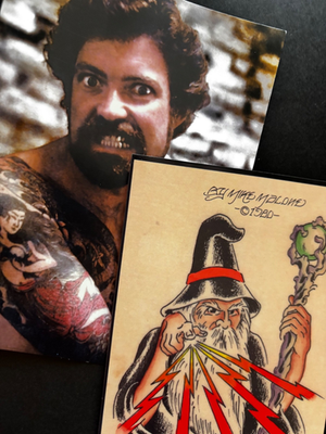 Mike Malone Wizard Tattoo flash Postcard set of 2 | eBay