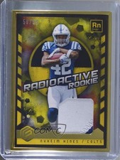 2018 Panini Elements Radioactive Rookie Materials Gold 58/99 Nyheim Hines 03xg