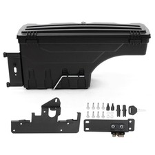 Truck Bed Storage Tool Box Lockable Right Passenger Side Black Truck Bed Storage Tool Box Lockable Right Passenger Side Black