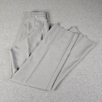 Levi's Women's High Rise Trousers Gray Straight Leg Work Pants Size 14