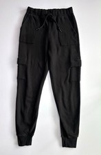 PINK Victoria s Secret Women s Black Jogger Pants XS Drawstring Pockets