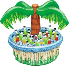 28” Inflatable Palm Tree Cooler Luau Beach Party Tub Holds 100 Cans w/ Ice Fun!!