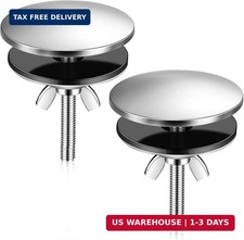 2 Pcs 2 Inch Kitchen Sink Hole Cover,Brushed Stainless Durable Faucet Sink Hol