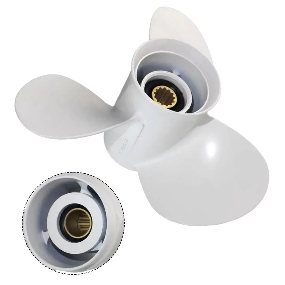 Stainless Steel 11 18 x 13 Pitch Propeller with 13 Teeth for 40 60HP Outboard - Image 4 of 4