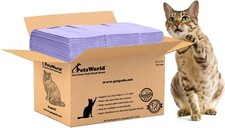 Universal Fit Cat Pad Refills Litter Box Fresh Scent Odor Control Pack of 50