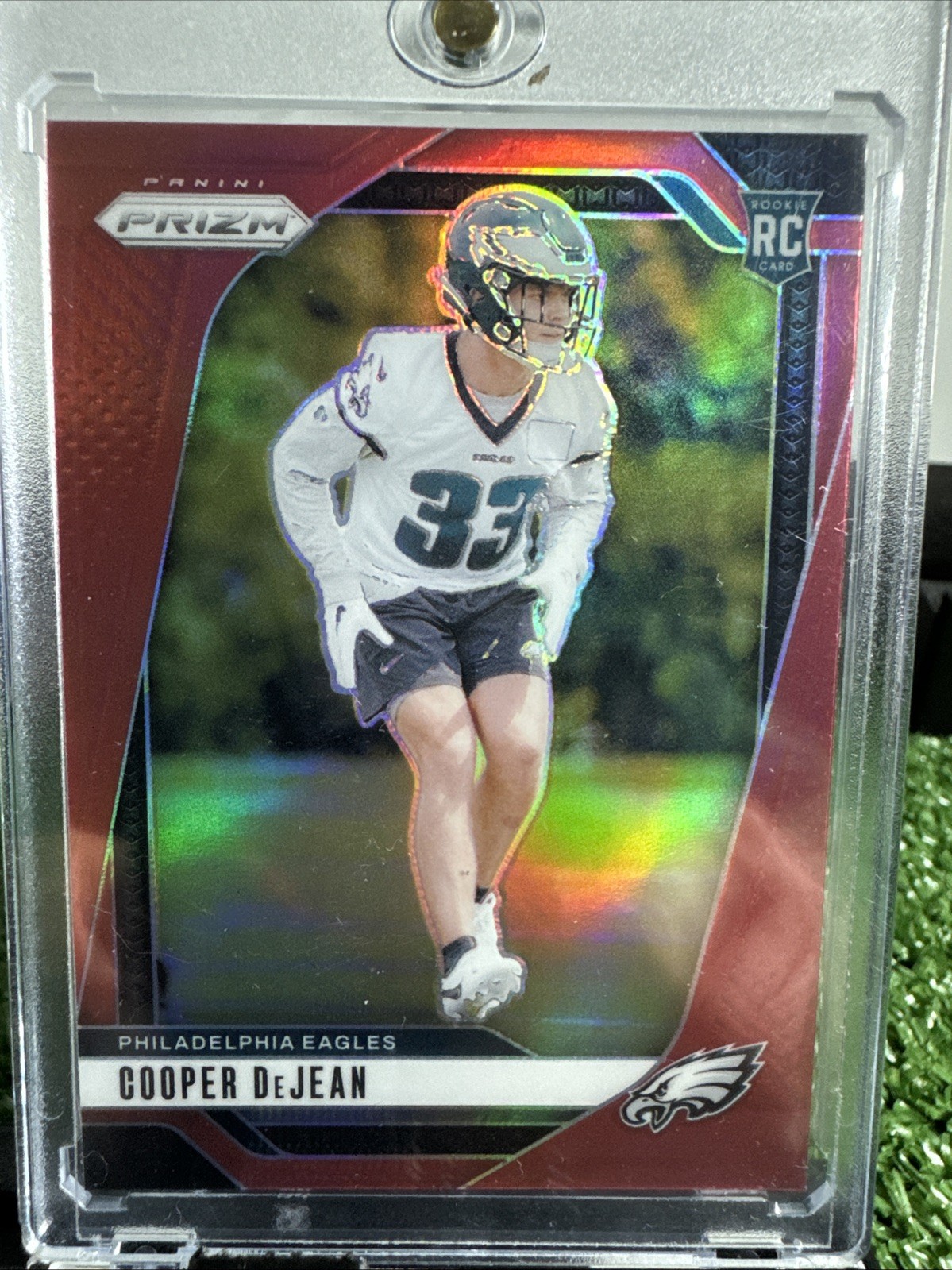 2024 Panini Prizm - Rookies Cooper DeJean #321 Red Prizm SSP (RC)