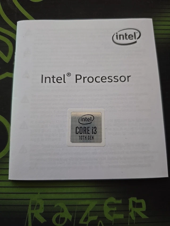 Intel i3 10th Label Sticker LOGO Official - Immagine 2 di 2