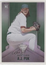 2020 Panini Chronicles Titanium Green AJ Puk #8 0a7d