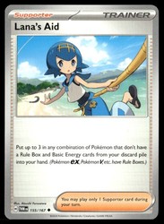 Lana's Aid 155/167 Twilight Masquerade Uncommon Trainer Supporter