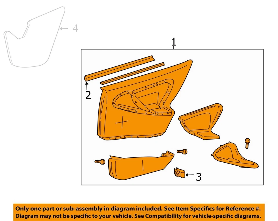 SE ADAPTA A CHEVROLET CAVALIER 1999-2002 MOLDURA ASM RR S/D CHEV BA 22618454 - NUEVO OEM Foto 2 de 3