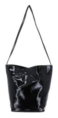 Ted Baker Kamilaa Crinkle Thin Strap Bag M Umhängetasche Tasche Black schwarz