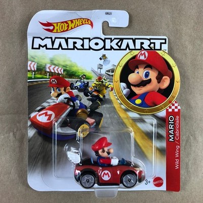 Hot Wheels Mario Kart Mario Wild Wing Car Red 1:64 Diecast Damaged Card
