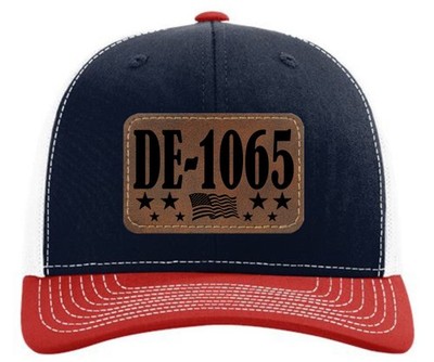 USS STEIN DE-1065 SHIP HAT CAP. US NAVY. NEW. LEATHER