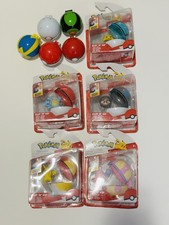 Pokemon Clip 'N' Go Pokeball 1.5" Battle Figure Jazwares Lot Of 5 In Package