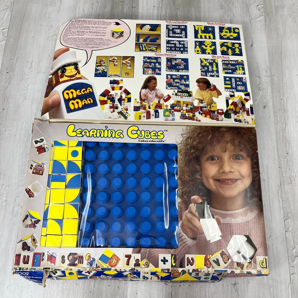Vintage 1988 Ritvik Mega-Bloks 9002 Learning Cubes Alphabet  - Image 2 of 4