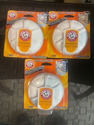 #ad #ad Arm and Hammer Fridge Fresh Baking Soda Disc Pack of 3 $19.99