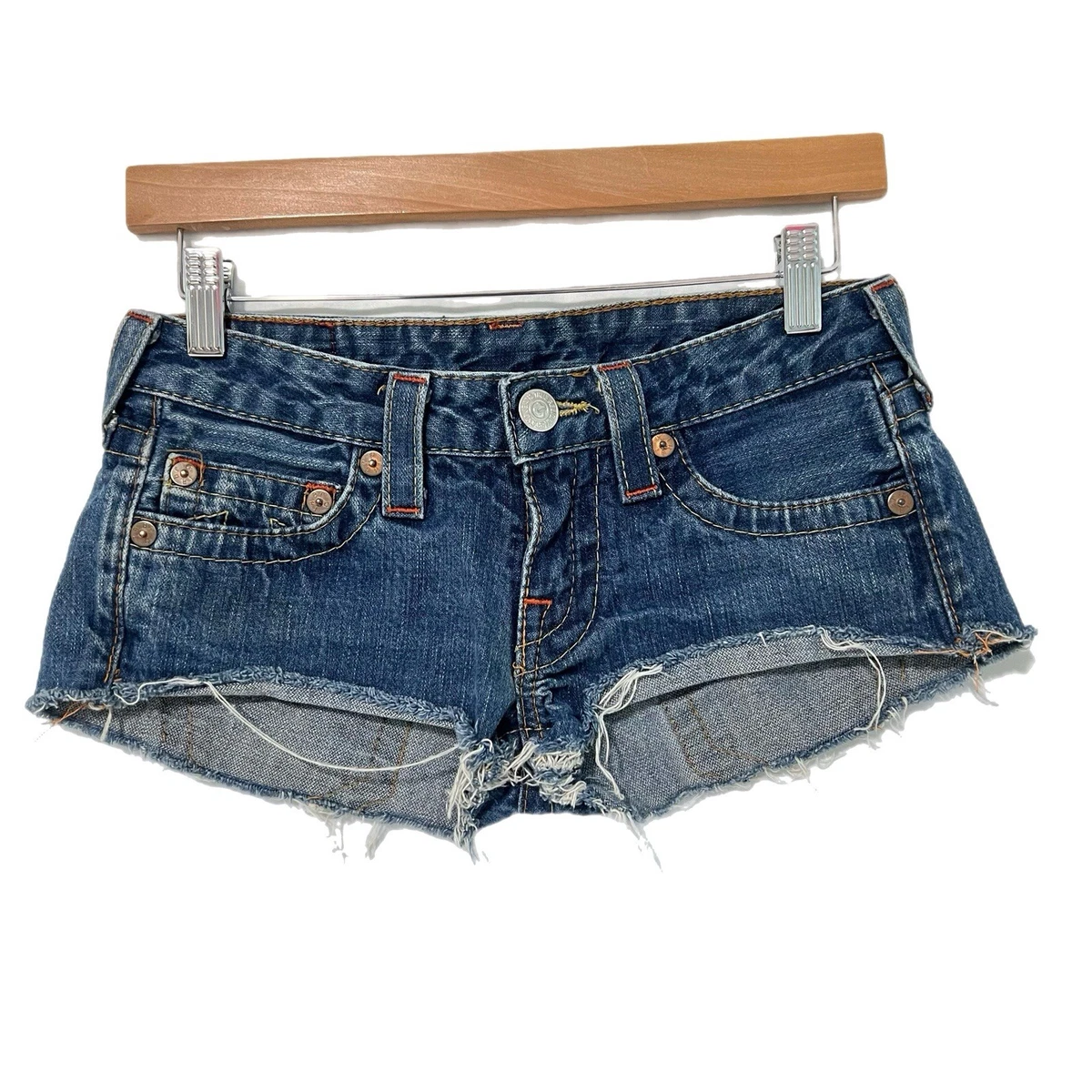 Denim Low (6.5-8.5 in) Rise Shorts for Women for sale | eBay