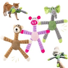 3X Indestructible Large Dog Sound Squeaky Toys Pet Soft Chew Molar Training Toys