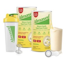 Almased Meal Replacement Dietary Supplement For Weight Management 17.6oz 2 Can 