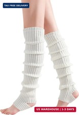 Pleneal 1/2 Pair Leg Warmers for Women, Fashion Warm Soft Knitted Leg Warmer 80s