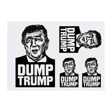 4 x 'Donald Trump Portrait' Temporary Tattoos / Transfers TO00007197 