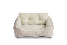 Lounger Small Dog Bed, Pink 21" x 17"