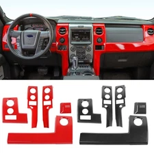 5x Center Dashboard Panel Decoration Cover Trim Kit for Ford Raptor F150 2009-14