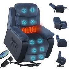 Electric Riser Recliner Lift Chair elderly Sofa Recline Vibration Massage Heat