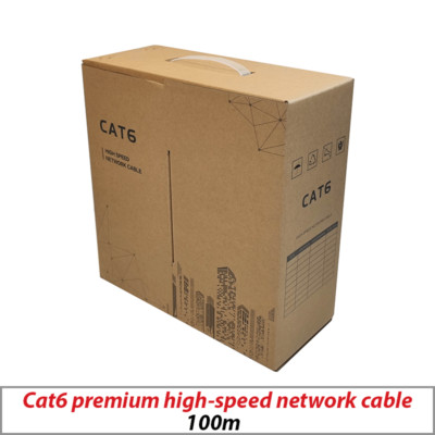CAT6 OUTDOOR SCHWARZ ETHERNET LAN KABEL 100M AUSSEN WETTERFEST HOCHWERTIG