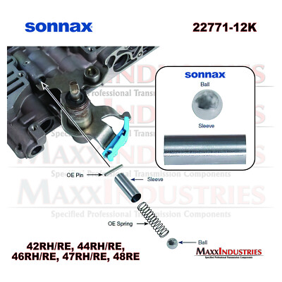 Sonnax 22771-12K Transmission Valve Body Detent Ball Sleeve Kit
