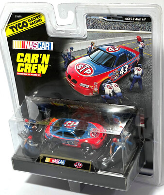 Tyco Mattel Slot Cars Tyco Electric Racing NASCAR Car N' Crew No