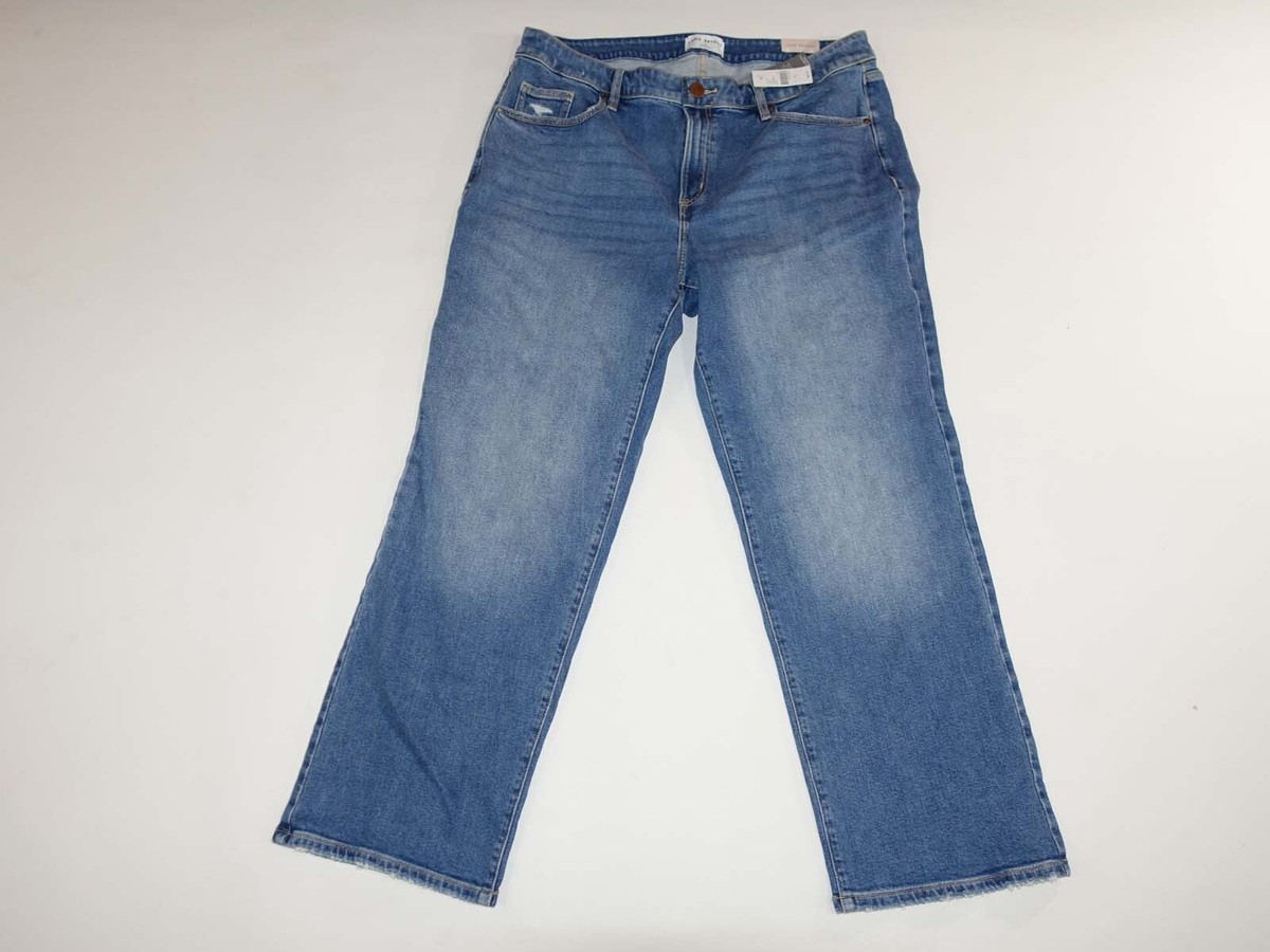 Lane Bryant Women's Relaxed Straight Mid Rise Jeans Size 16 NWT