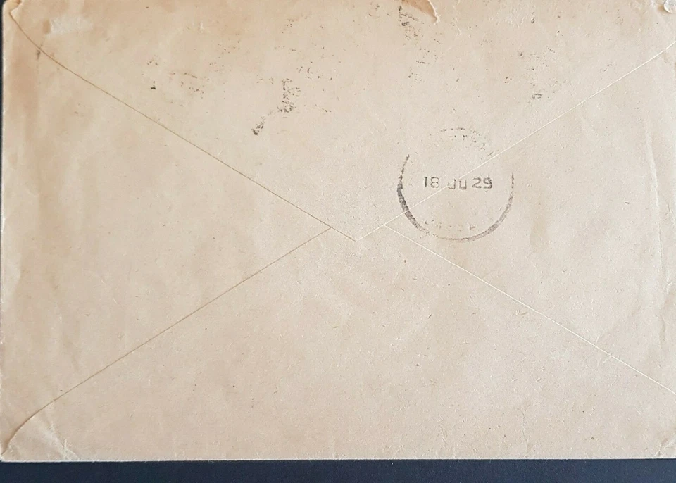 GERMANY Dresden-Wachwitz REGISTERED COVER TO JAFFA PALESTINE 1929 - Image 4 of 4