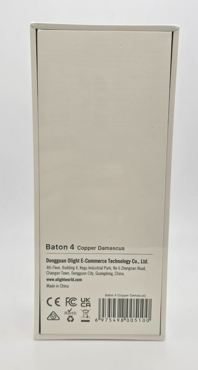 New & Sealed Olight Baton 4 Copper Damascus Ltd. Edition