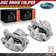 Pair Front Side Brake Calipers with Bracket  for Mazda Miata 1990 1991 1992 1993