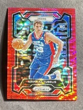 2023-24 Panini Prizm Azuolas Tubelis Red Seismic Prizm Rookie #283 RC /299