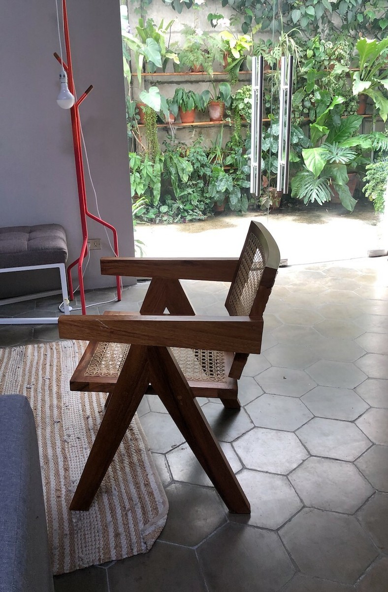 廃盤 JEANNERET CHANDIGARH Vintage Chandigarh Chair by Pierre Jeanneret for sale at Pamono