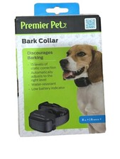Premier Pet Bark Collar 8 plus Pounds 6 Months 15 Levels Of Static