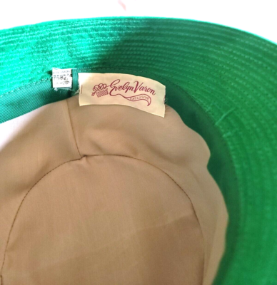 Vintage Green Evelyn Varon Exclusive Velour Fur Felt Suiter  display picture 3