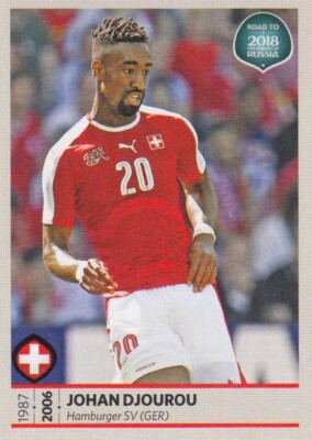 Panini Sticker Road To Russia 2018 Nr. 212 Johan Djourou CH Switzerland NEUWARE