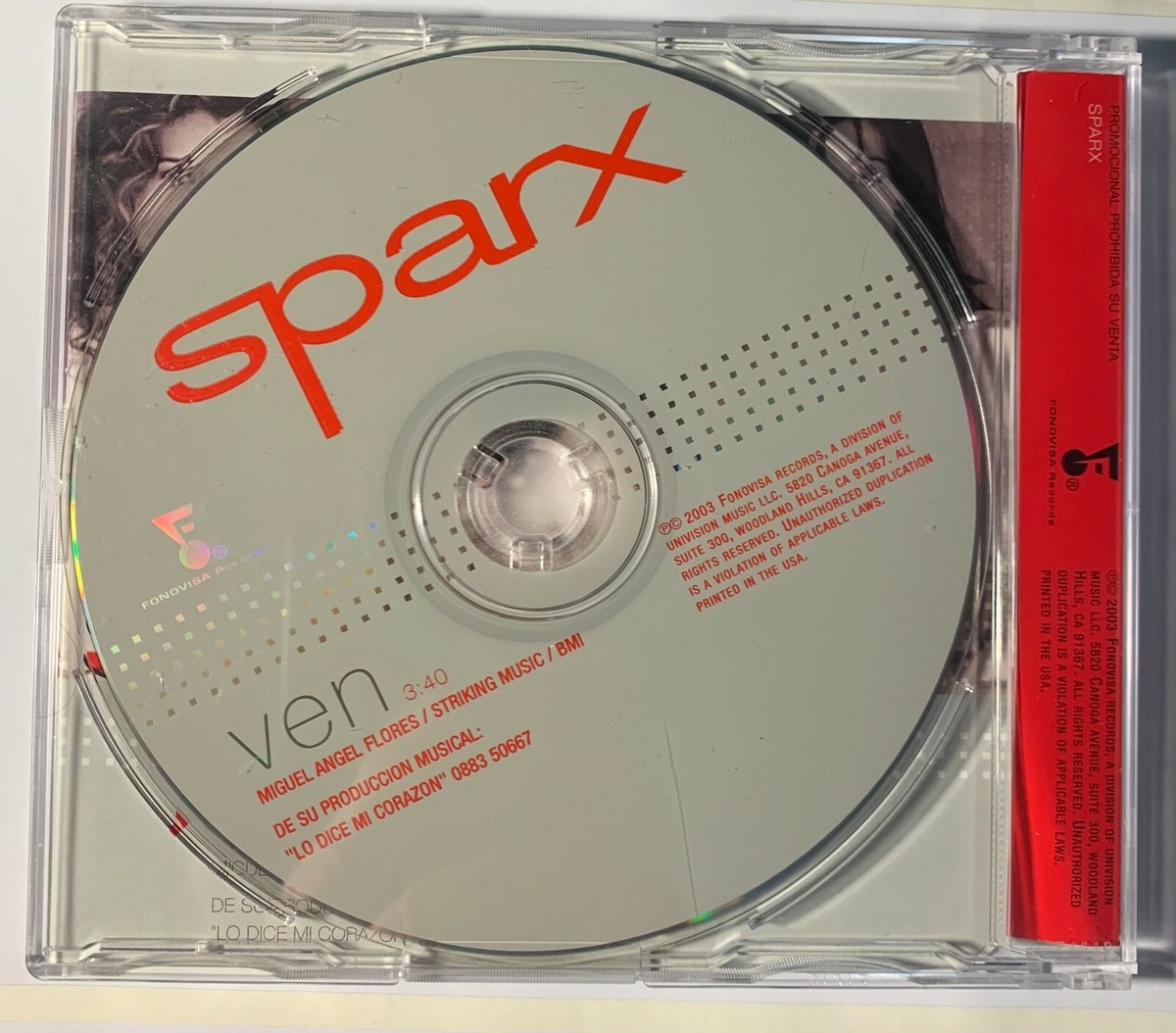 Sparx ‎– VEN (CD, Single, Promo) | eBay