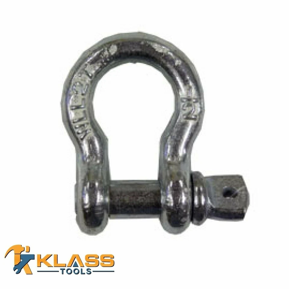 KLASSTOOLS 1/2" Shackle Galvanized Screw Type