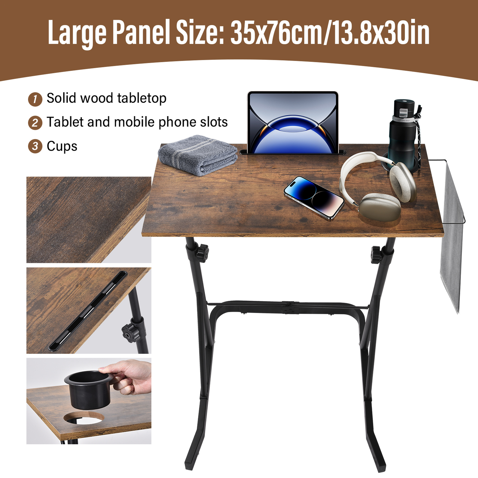 Adjustable Bike Trainer Fitness Desk Workstation for Indoor Cycling Brand New