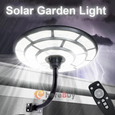 11000W Commercial Solar Light Outdoor 360° Dusk to Dawn Lamp Garden Security US