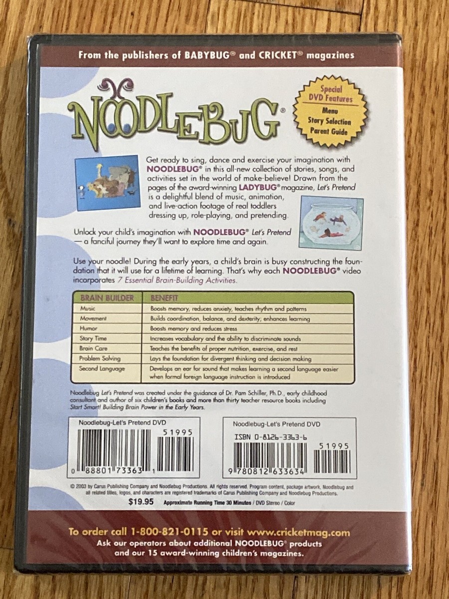 Noodlebug ~Lets Pretend DVD New! Sealed! Free Shipping! | eBay